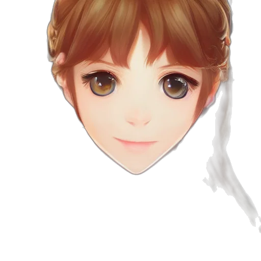 face, mask, crown, hair transparent PNG cut-out