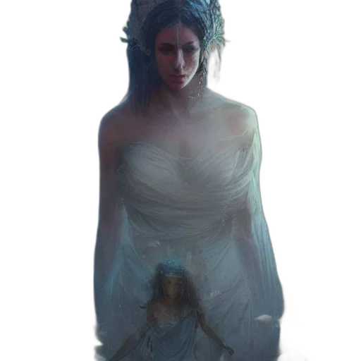 dress, crown, creature, jewelry transparent PNG cut-out