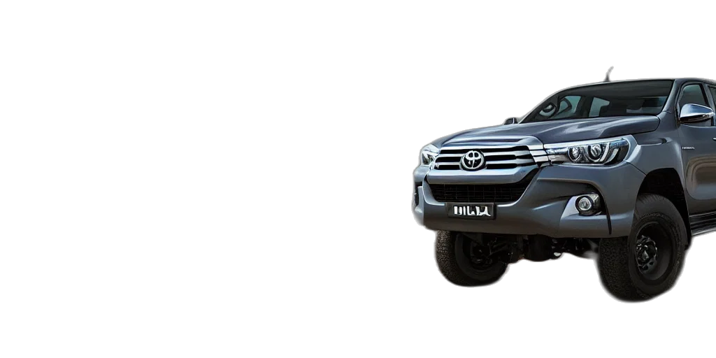 car, toyota, hilux, unreal transparent PNG cut-out