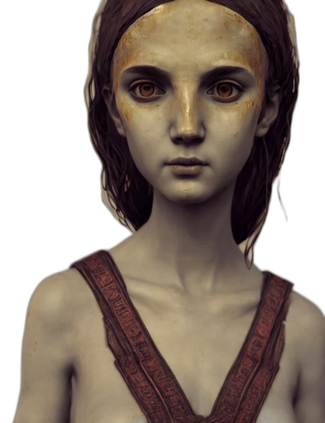 face, mask, staff, creature transparent PNG cut-out