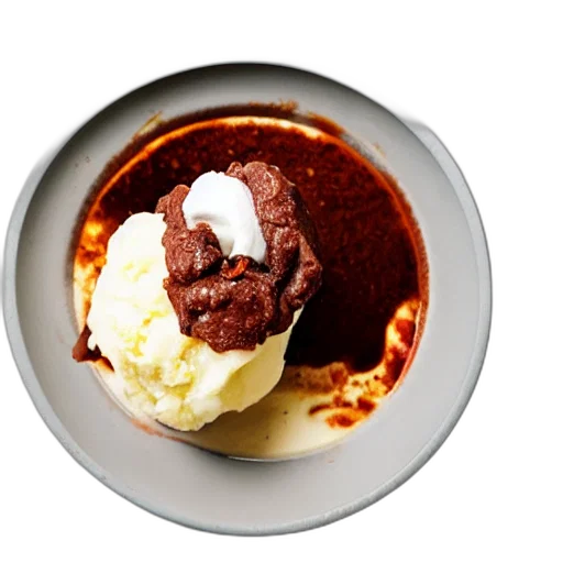 food, sundae, made, mashed transparent PNG cut-out