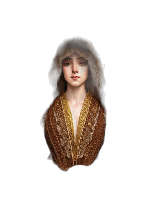 face, jacket, hair, dress transparent PNG cut-out