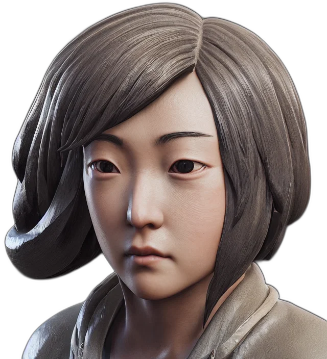 face, staff, mask, photorealistic transparent PNG cut-out