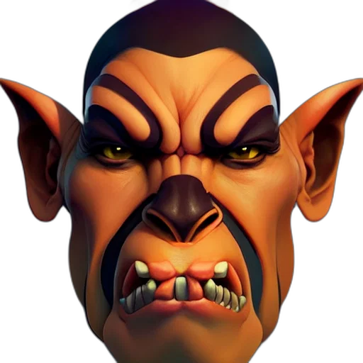 face, mask, staff, 3d render transparent PNG cut-out