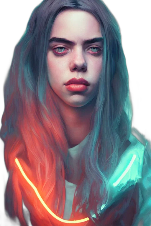 face, hair, creature, robot transparent PNG cut-out