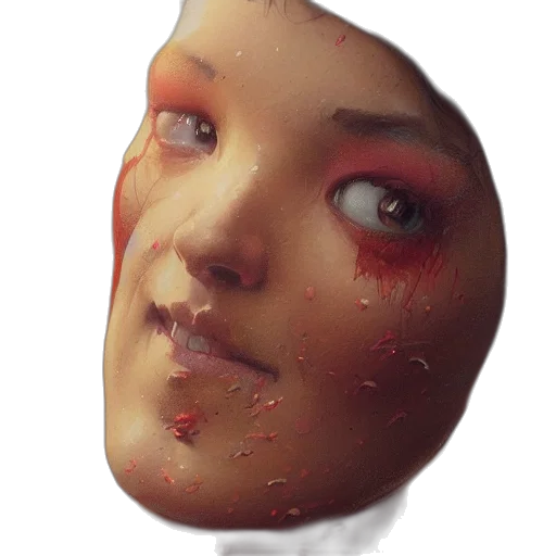 face, mask, robot, creature transparent PNG cut-out