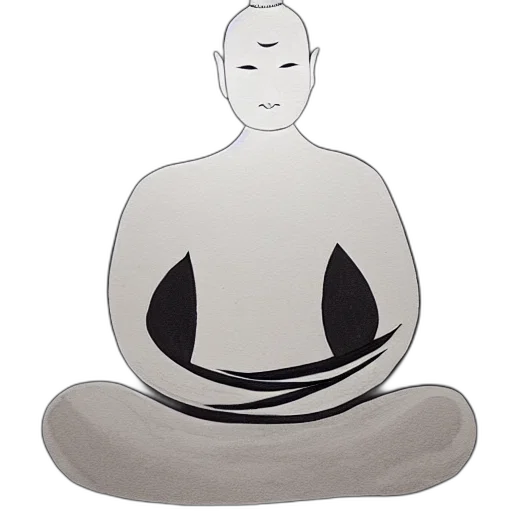 mask, photorealistic, concept art, zen transparent PNG cut-out
