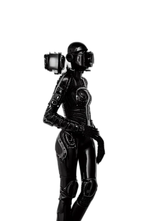 robot, staff, weapon, mask transparent PNG cut-out