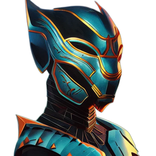 mask, robot, face, concept art transparent PNG cut-out