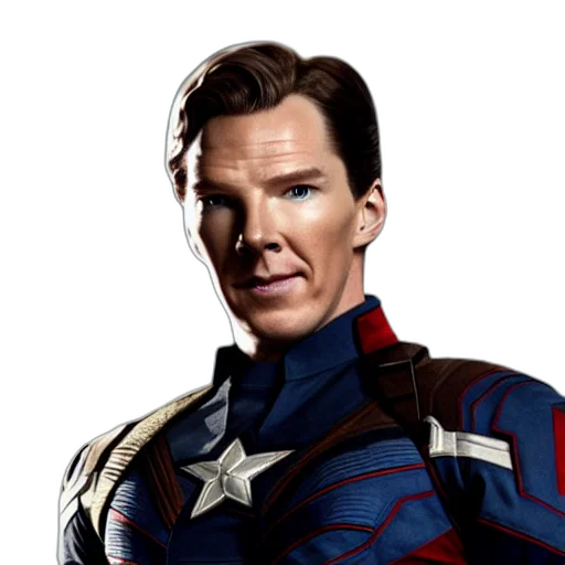 face, comic book art, concept art, photorealistic transparent PNG cut-out