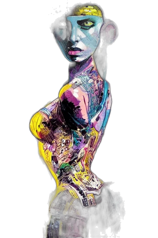 dress, jewelry, face, photorealistic transparent PNG cut-out
