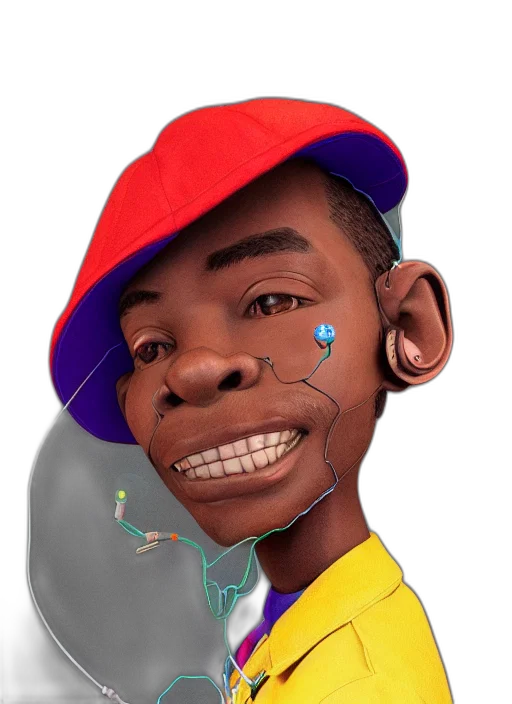 face, hat, jacket, umbrella transparent PNG cut-out