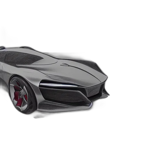 car, concept art, 3d render, photorealistic transparent PNG cut-out