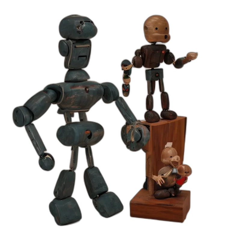 robot, furniture, 3d render, concept art transparent PNG cut-out