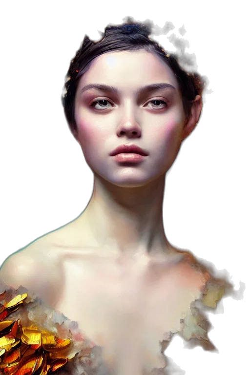 face, crown, jewelry, dress transparent PNG cut-out