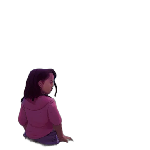 hair, robot, creature, jacket transparent PNG cut-out