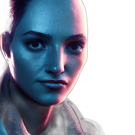 robot, face, concept art, cyberpunk transparent PNG cut-out