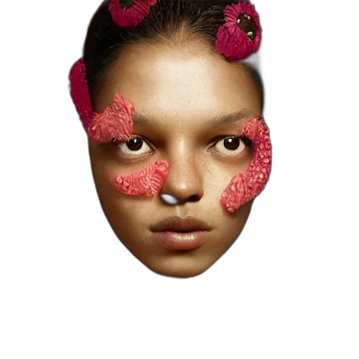 mask, face, flower, jewelry transparent PNG cut-out