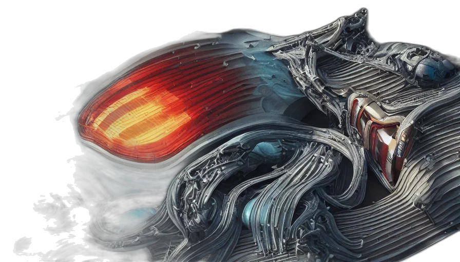 hair, robot, creature, concept art transparent PNG cut-out