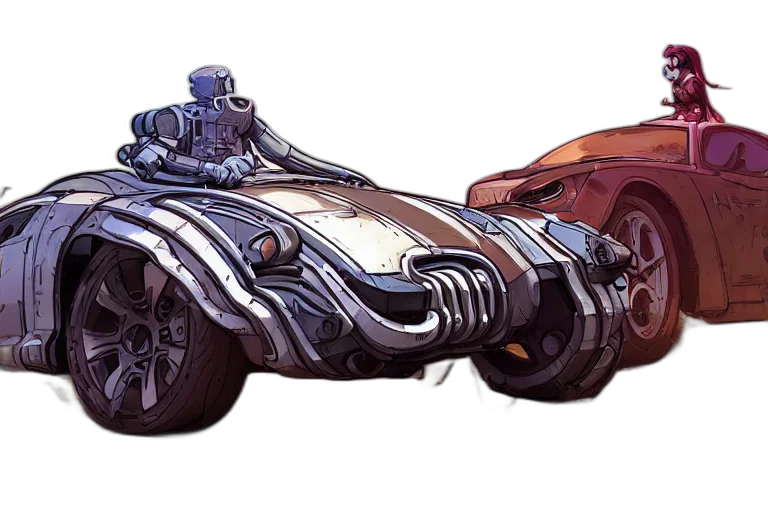 car, weapon, shoes, robot transparent PNG cut-out