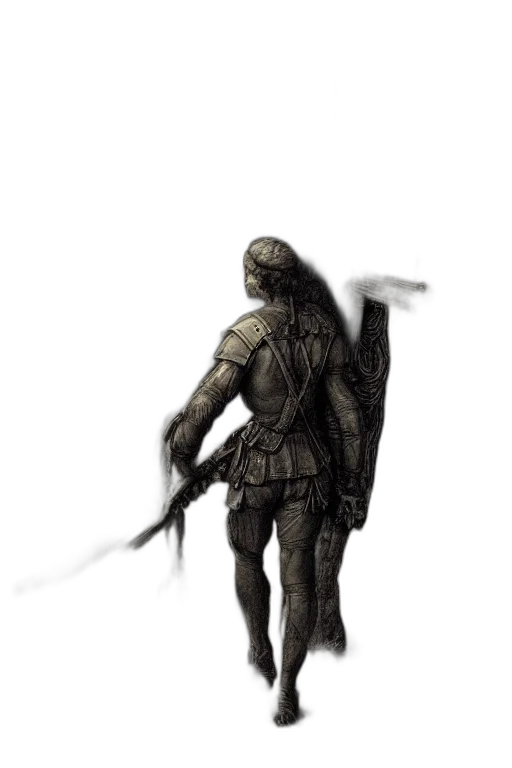 sword, staff, weapon, creature transparent PNG cut-out