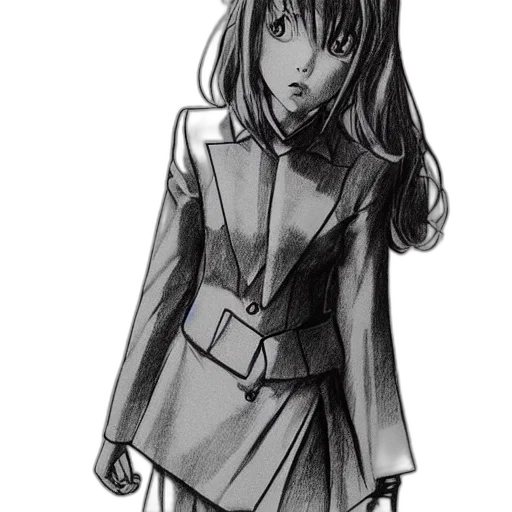 jacket, dress, staff, face transparent PNG cut-out
