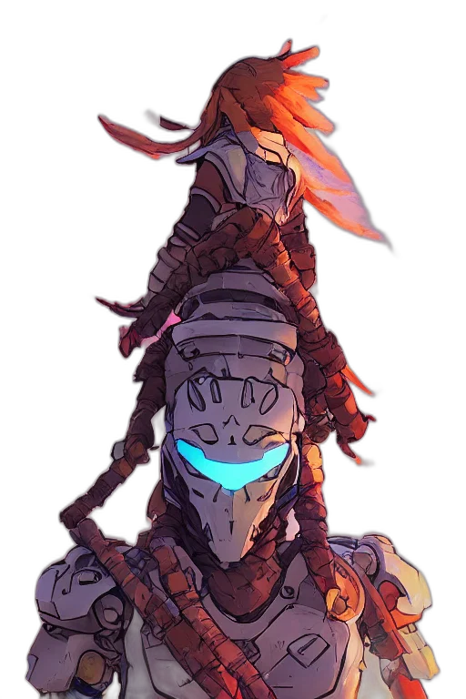 robot, weapon, sword, mask transparent PNG cut-out