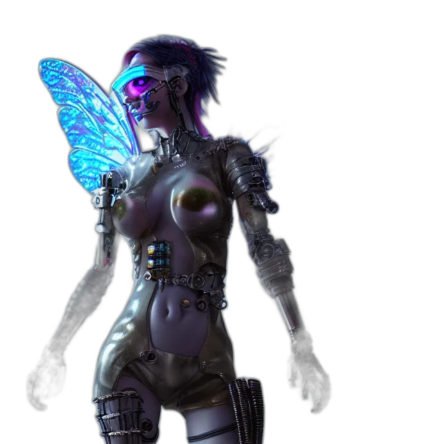 robot, mask, concept art, cyberpunk transparent PNG cut-out