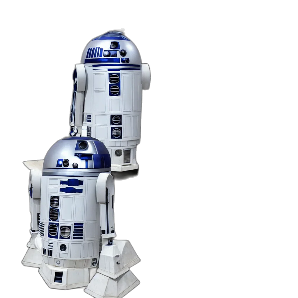 robot, 3d render, concept art, boat transparent PNG cut-out