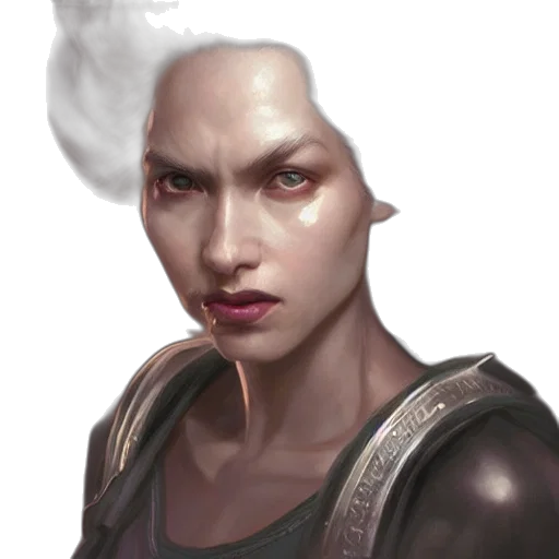 face, staff, weapon, creature transparent PNG cut-out
