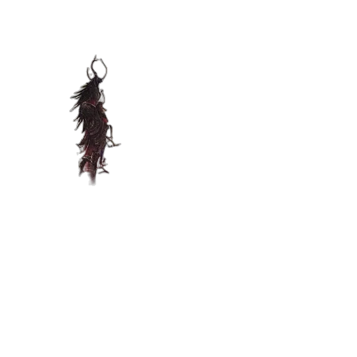 hair, creature, staff, dragon transparent PNG cut-out