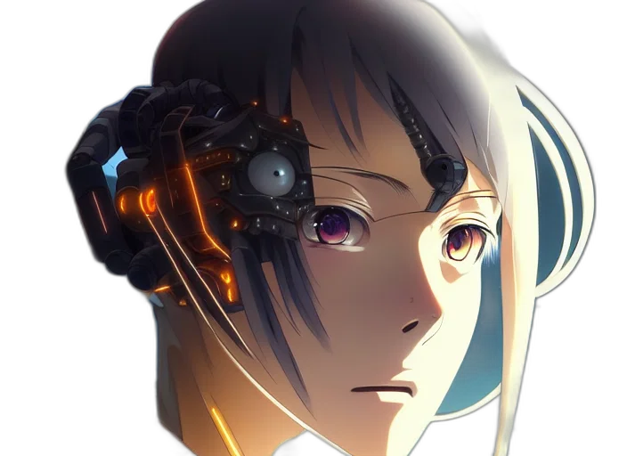 robot, face, mask, weapon transparent PNG cut-out