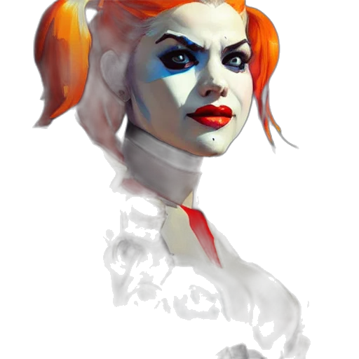 face, comic book art, concept art, fantasy art transparent PNG cut-out