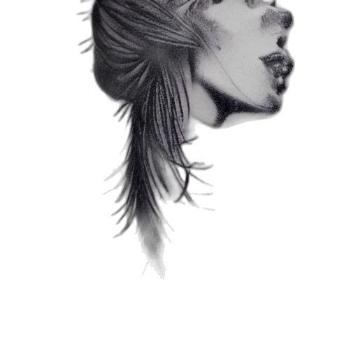 face, hair, mask, crown transparent PNG cut-out