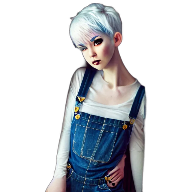 dress, robot, concept art, fantasy art transparent PNG cut-out