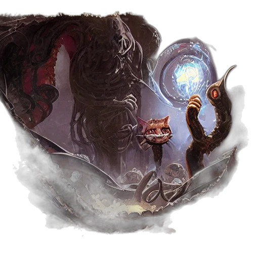 dragon, creature, mask, concept art transparent PNG cut-out