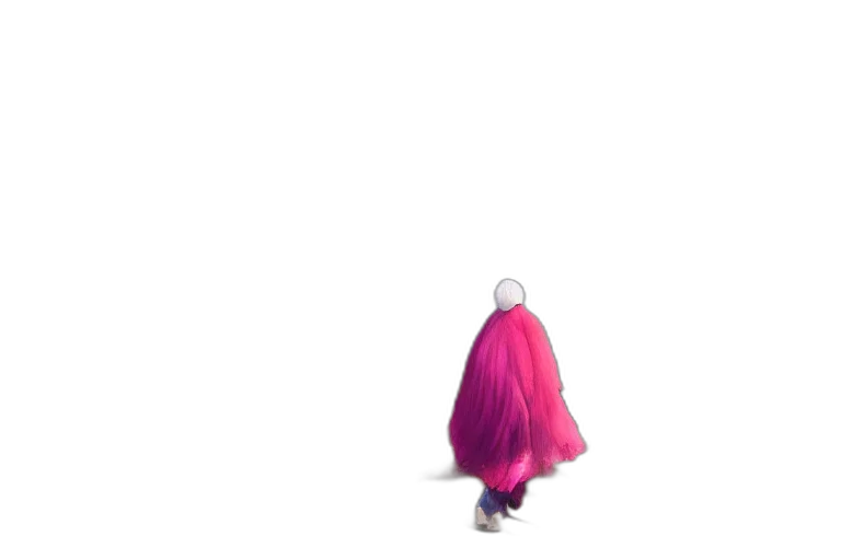 hair, dress, creature, jacket transparent PNG cut-out