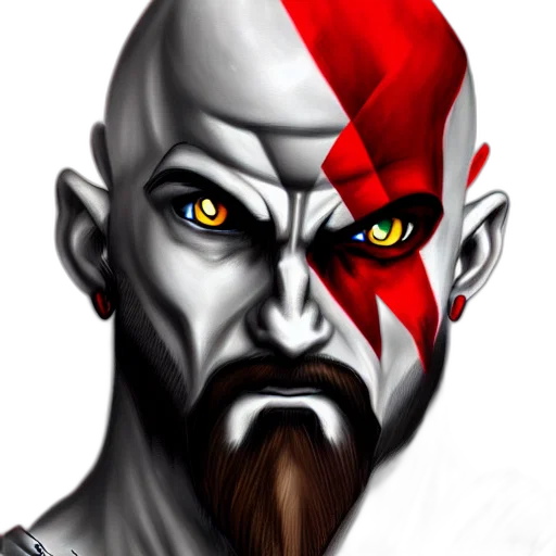 face, fantasy art, concept art, comic book art transparent PNG cut-out