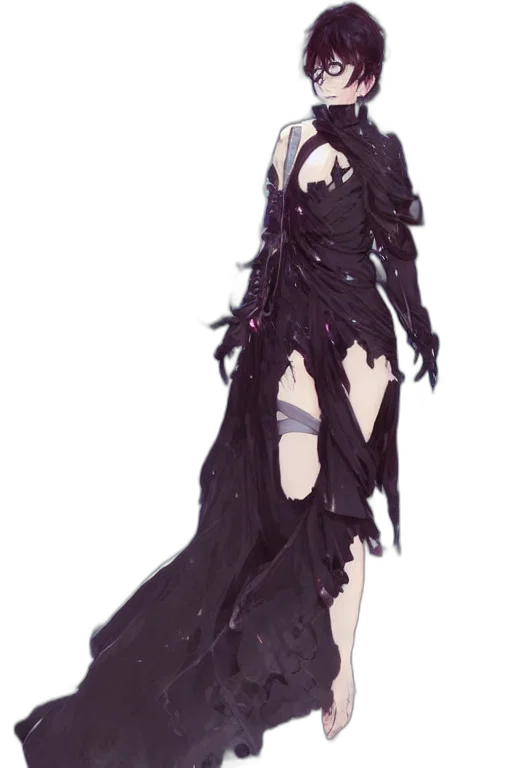 dress, staff, weapon, concept art transparent PNG cut-out