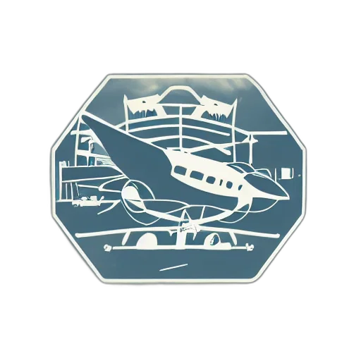 concept art, logo, airplane, inside transparent PNG cut-out