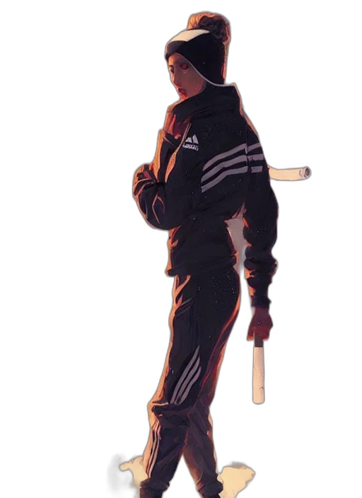 jacket, staff, sword, weapon transparent PNG cut-out