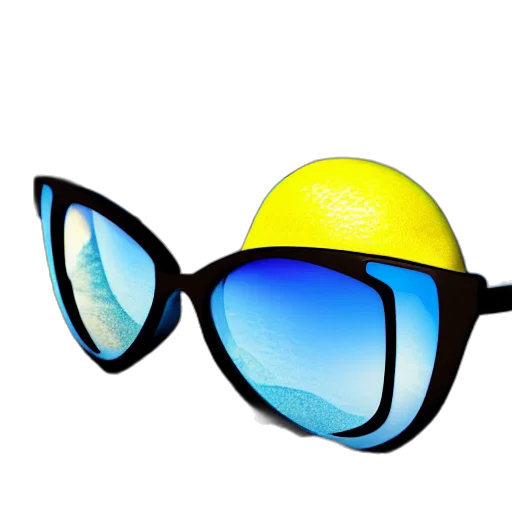 hat, 3d render, photorealistic, vaporwave transparent PNG cut-out