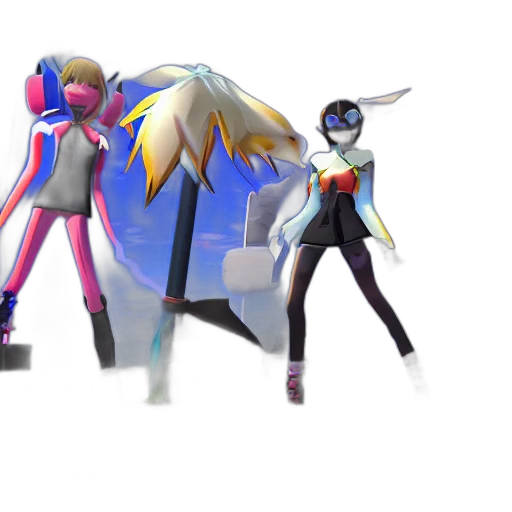 concept art, 3d render, pixel art, fantasy art transparent PNG cut-out