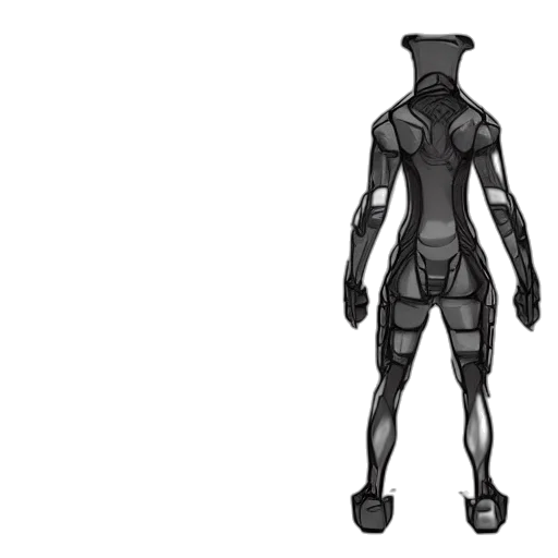 robot, concept art, 3d render, cyberpunk transparent PNG cut-out