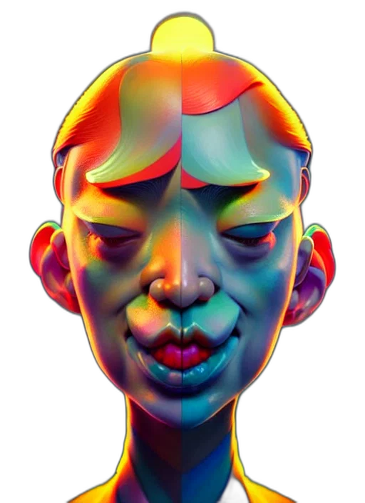 face, mask, creature, robot transparent PNG cut-out
