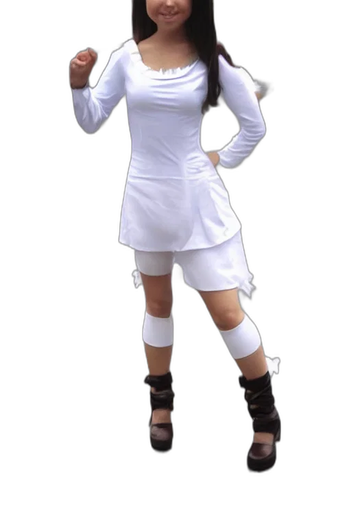 staff, dress, robot, 3d render transparent PNG cut-out