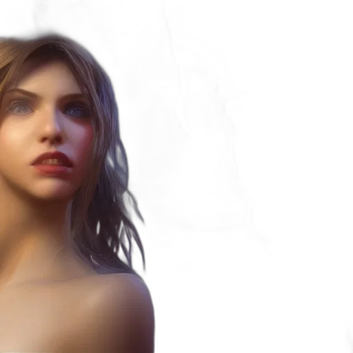 face, photorealistic, concept art, fantasy art transparent PNG cut-out
