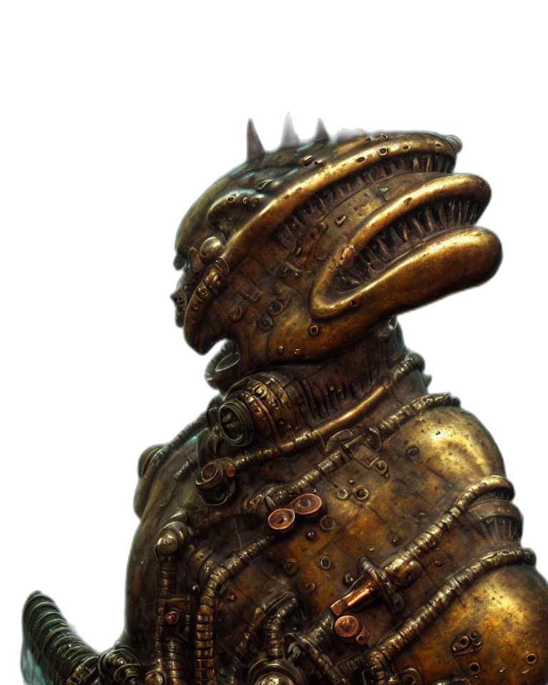 robot, creature, staff, animal transparent PNG cut-out