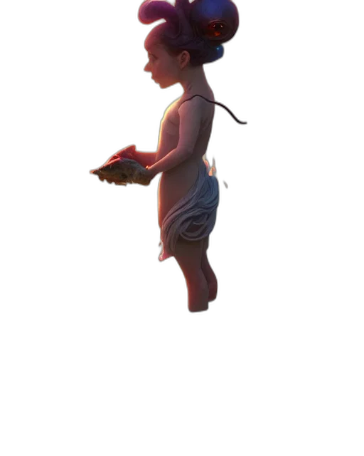 hat, creature, staff, animal transparent PNG cut-out