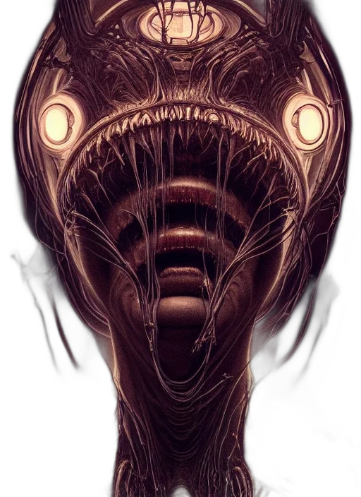 creature, mask, face, hair transparent PNG cut-out